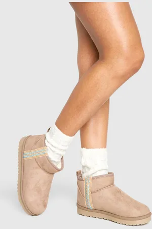 Boohoo Bottines Confortables À Broderie