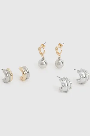 Boohoo Lot De 3 Paires De Boucles D