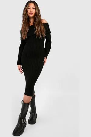 Boohoo Robe Pull À Épaules Dénudées