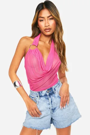 Boohoo Caraco En Mesh À Dos Nu