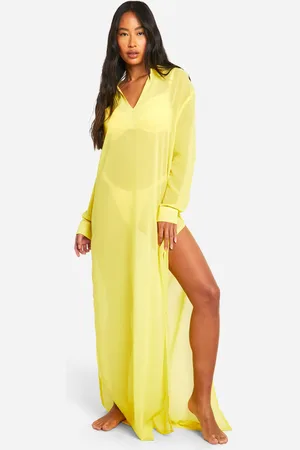 Boohoo Tunique De Plage Long En Mousseline De Soie