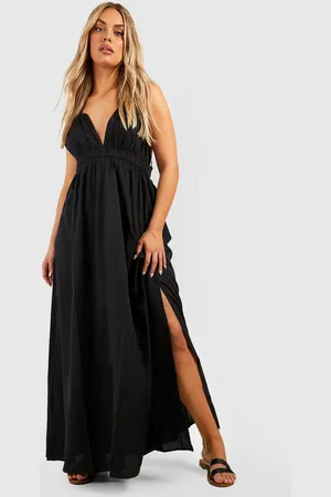 Boohoo Grande Taille,Robe Longue À Volants