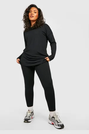 Boohoo Grande Taille,Ensemble Oversize Côtelé