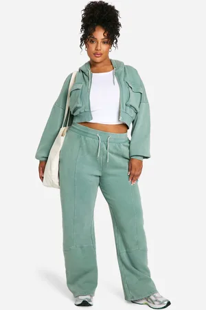 Boohoo Grande Taille,Survêtement Cargo Délavé