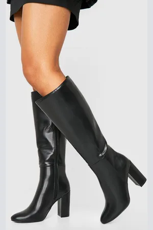 Boohoo Bottines Montantes À Talon Carré