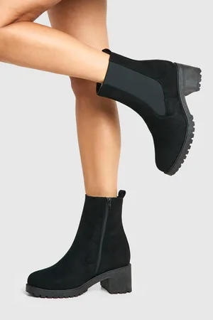 Boohoo Bottines Chelsea À Empiècement,Pointure Large