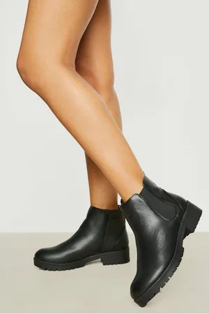 Boohoo Bottines Chelsea Classiques,Pointure Large