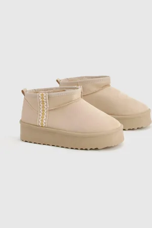 Boohoo Bottines Confort À Broderies Et Plateforme