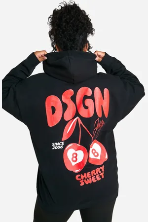 Boohoo Grande Taille,Sweat À Capuche Oversize À Imprimé Dsgn