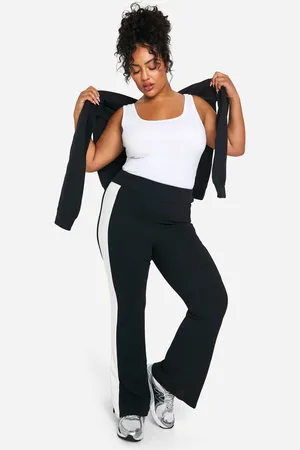 Boohoo Grande Taille,Pantalon Droit À Rayures