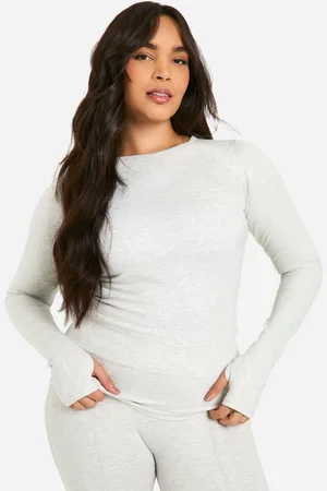 Boohoo Grande Taille,Top À Manches Longues Et Manches Longues