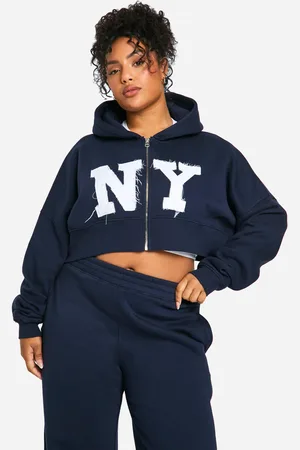 Boohoo Grande Taille,Sweat À Capuche Oversize Zippé