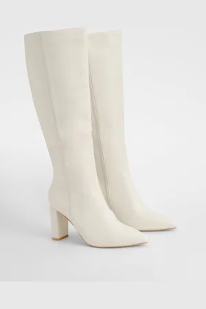Boohoo Cuissardes Pointues À Talon,Pointure Large