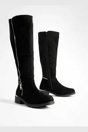 Boohoo Bottes Zippées,Pointure Large