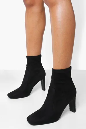 Boohoo Bottines Chaussettes Carrées