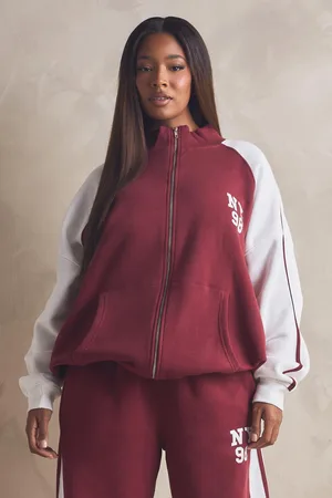 Boohoo Grande Taille,Sweat À Capuche Ny Color Block