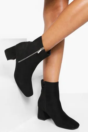 Boohoo Bottines Zippées À Talons Blocs