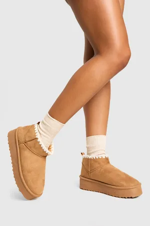 Boohoo Bottines À Plateforme Et Coutures Apparentes