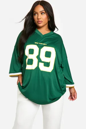 Boohoo Grande Taille,Maillot De Football Oversize À Slogan New York 89