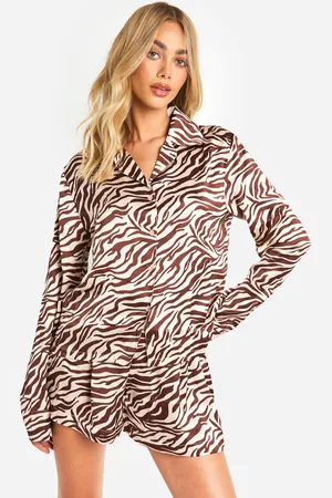 Boohoo Ensemble De Pyjama Imprimé Avec Short,34