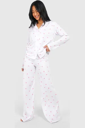 Boohoo "Petite",Ensemble De Pyjama À Imprimé Nœud