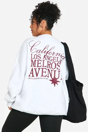 Boohoo Grande Taille,Sweat Oversize À Slogan California