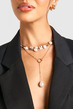 Boohoo Collier À Chaînes Superposées Et Perles