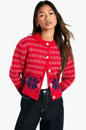 Boohoo Cardigan En Maille Premium À Motif Jacquard