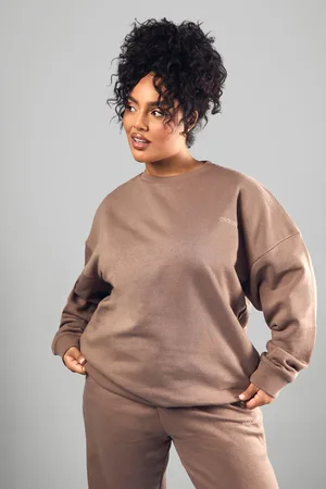 Boohoo Grande Taille,Sweat Oversize À Broderie Dsgn Studio