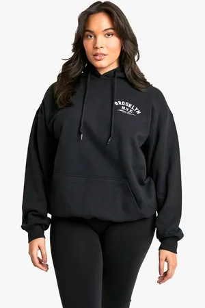 Boohoo Grande Taille,Sweat À Capuche Oversize À Slogan Nyc