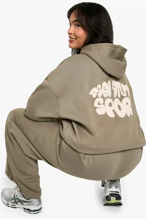 Boohoo Grande Taille,Sweat À Capuche Oversize À Slogan