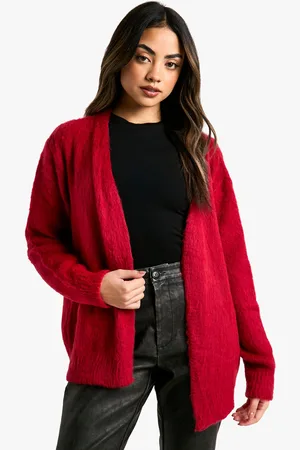 Boohoo Cardigan Côtelé En Maille Brossée
