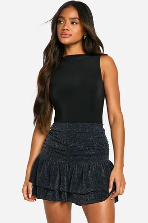 Boohoo Mini,Jupe Pailletée En Lurex