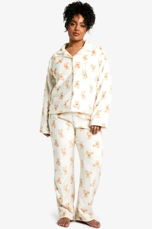 Boohoo Grande Taille,Ensemble De Pyjama À Imprimé Ours