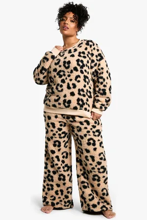 Boohoo Grande Taille,Ensemble Confort À Imprimé Léopard
