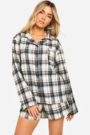 Boohoo Ensemble De Pyjama À Carreaux Avec Short