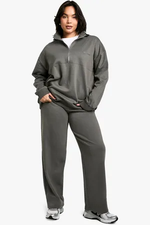 Boohoo Grande Taille,Jogging Droit À Broderie Dsgn Studio