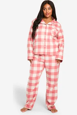 Boohoo Grande Taille,Ensemble De Pyjama Oversize À Carreaux