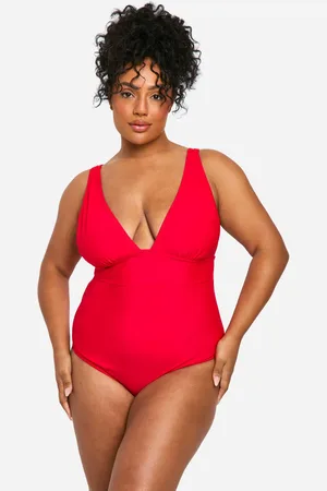 Boohoo Grande Taille,Maillot De Bain À Décolleté Plongeant