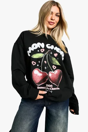 Boohoo Sweat Oversize À Col Ras Du Cou Et Slogan Mon Cheri