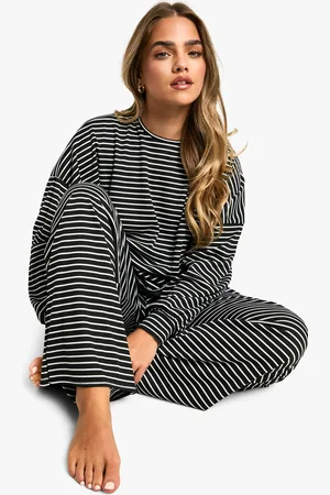 Boohoo "Petite",Ensemble De Pyjama Confort À Rayures