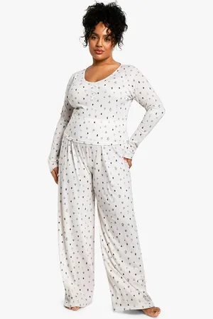 Boohoo Grande Taille,Ensemble De Pyjama À Nœud