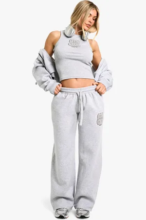 Boohoo Jogging Droit En Tissu Éponge