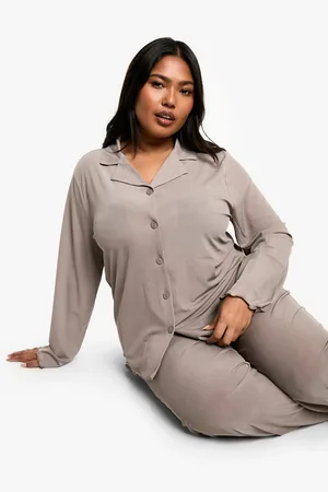 Boohoo Grande Taille,Ensemble De Pyjama Côtelé