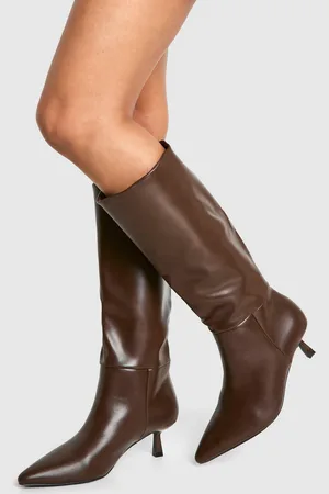 Boohoo Bottes Hautes À Talon Aiguille,Pointure Large