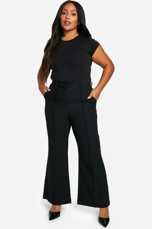 Boohoo Grande Taille,Pantalon Flare Habillé