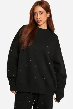 Boohoo Sweat Oversize À Col Ras,Du