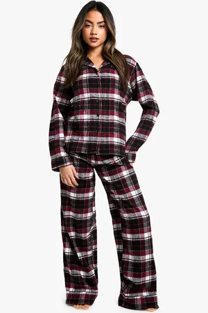 Boohoo Ensemble De Pyjama À Carreaux Avec Chemise Et Pantalon
