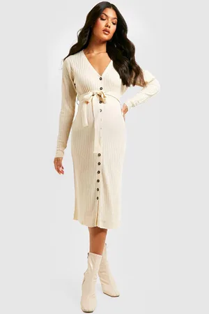 Boohoo Maternité,Robe Pull De Grossesse Mi