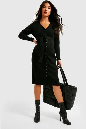 Boohoo Maternité,Robe Pull De Grossesse Mi
